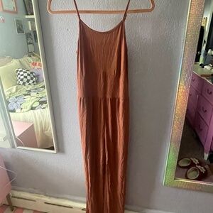 Sleeveless Long Jumpsuit, Copper, Bixby Nomad, Size 16